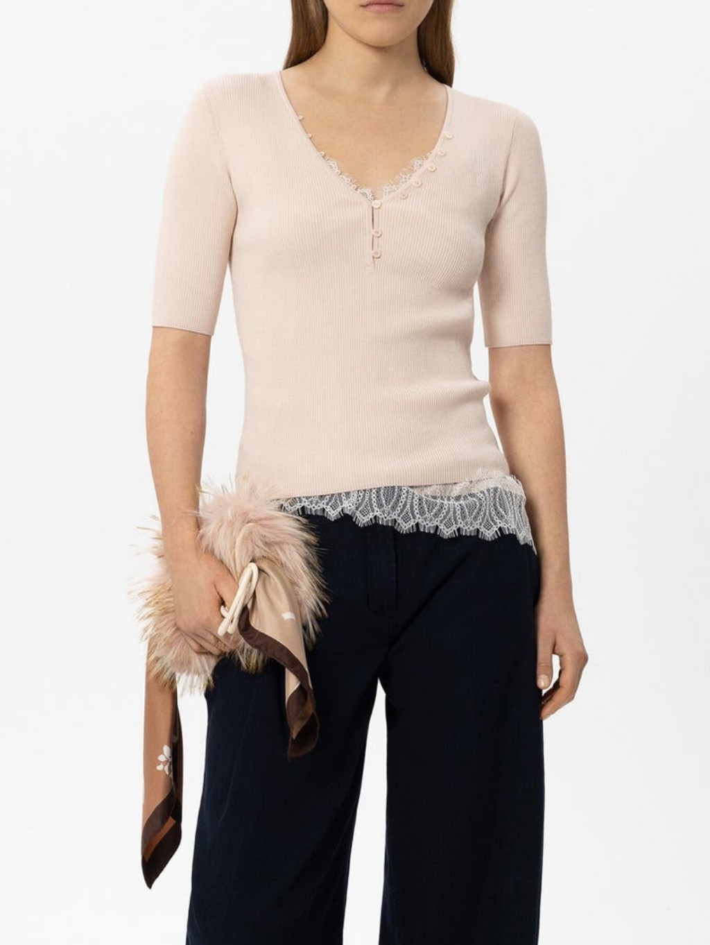 Luisa Cerano Feinstrick-Pullover Top
